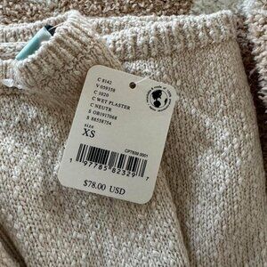 NWOT Free People Wet Plaster Color Miranda Sweater Set